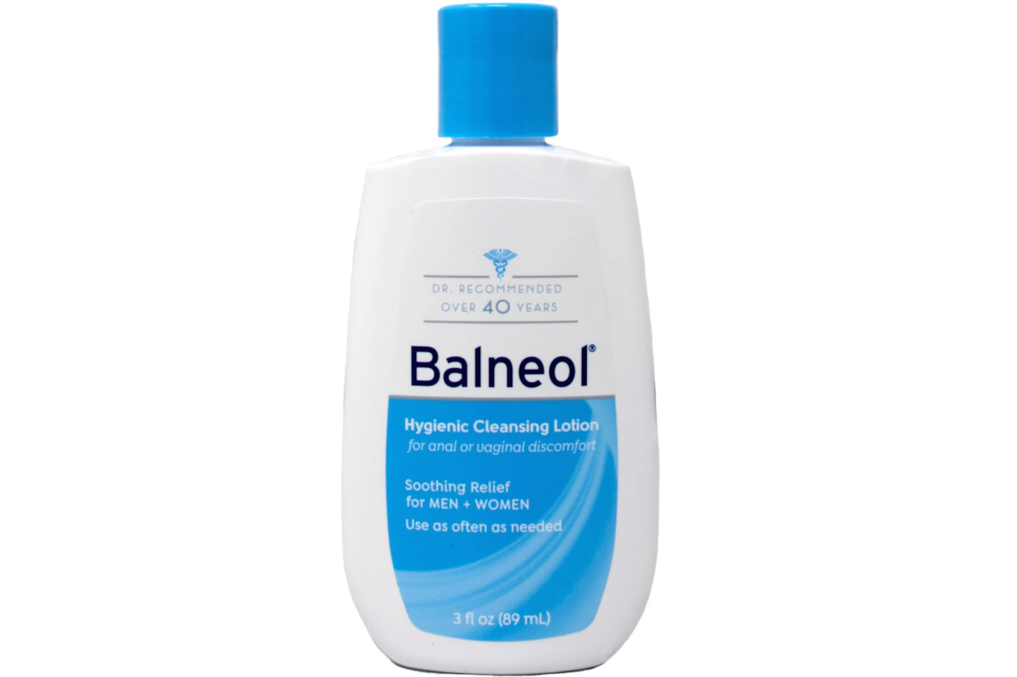 Balneol Hygienic Cleansing Lotion for Sensitive Areas | Gentle, Non-Medicated Relief | USA-Made 3 oz