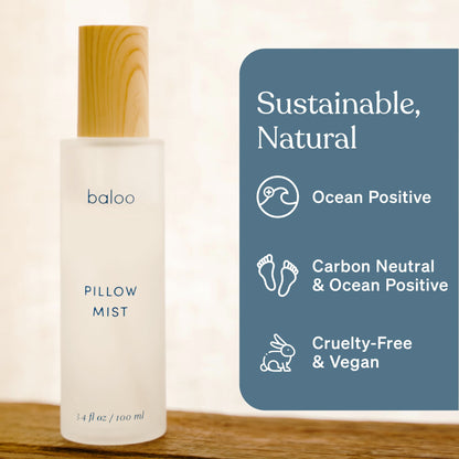 Baloo Pillow Mist – Natural Sleep Spray with Lavender & Bergamot (100ml)