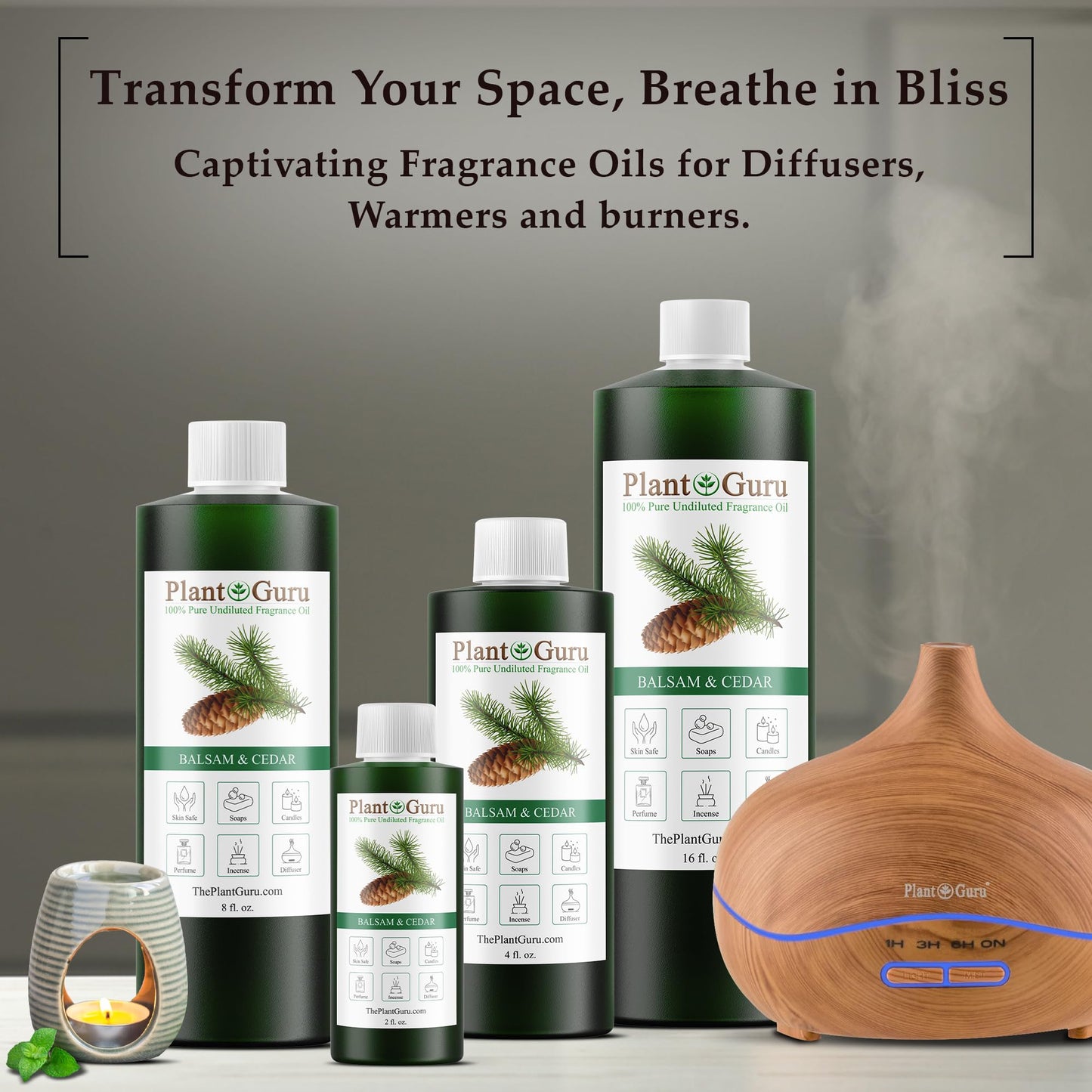 Balsam and Cedar Fragrance Oil 8 oz – DIY Candles, Soaps & Diffusers