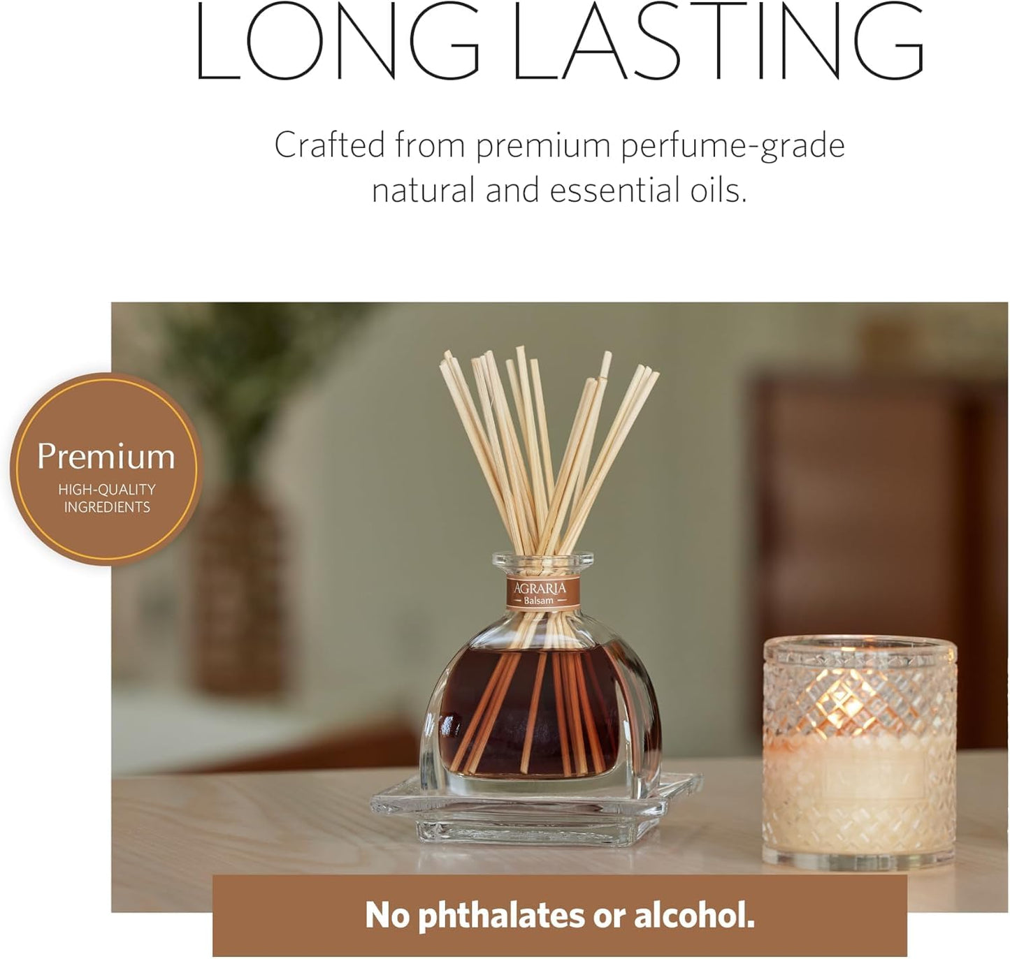 Balsam Holiday AirEssence Diffuser 7.4oz – Luxury Flower & Reed Diffuser by Agraria