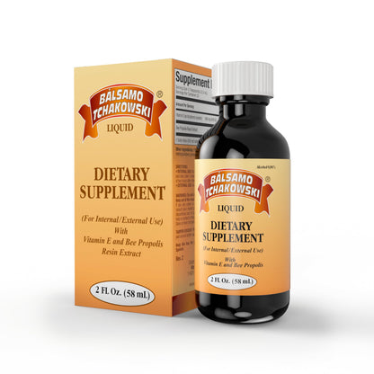 Balsamo Tchakowski – Immune Support Supplement with Bee Propolis & Vitamin E, 2 Fl Oz