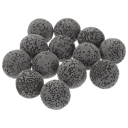 Baluue 20pcs Natural Volcanic Rock Diffuser Stones – 0.62in Grey for Home & Office