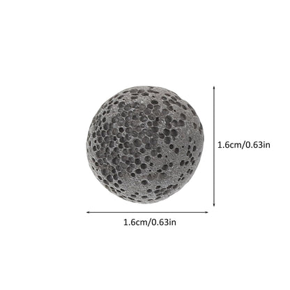 Baluue 20pcs Natural Volcanic Rock Diffuser Stones – 0.62in Grey for Home & Office