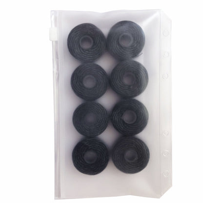 Bamboo Charcoal Dental Floss 8-Pack – Mint, 50M, Built-in Spool (Black)
