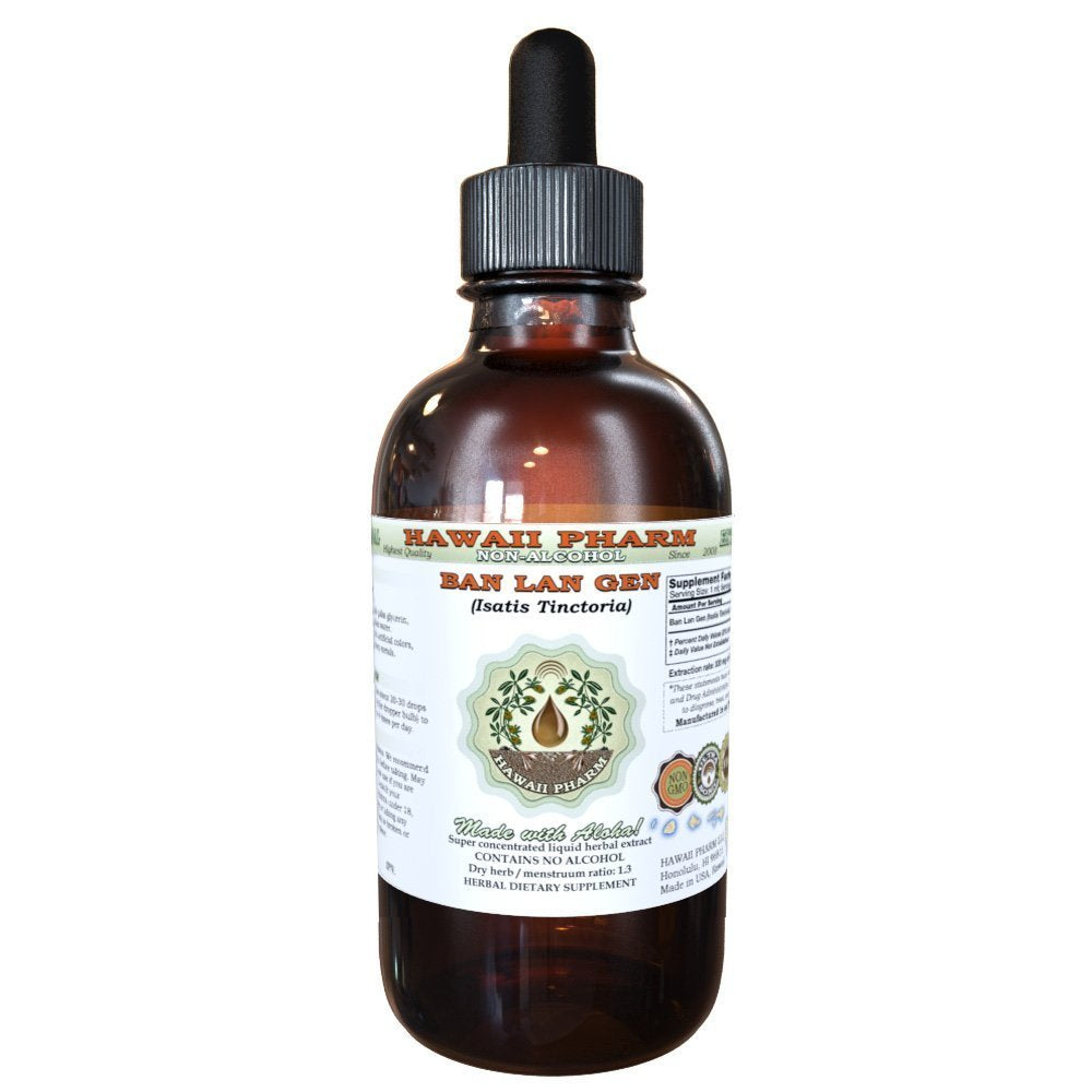 Ban LAN Gen Alcohol-Free Isatis Tinctoria Root Glycerite 2 oz | Hawaii Pharm