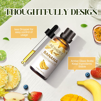 Banana Fragrance Oil - 3.38 FL OZ (100 ml) | Aromatherapy Essential Oils for Diffusers, Massage, Soap & Candle Making