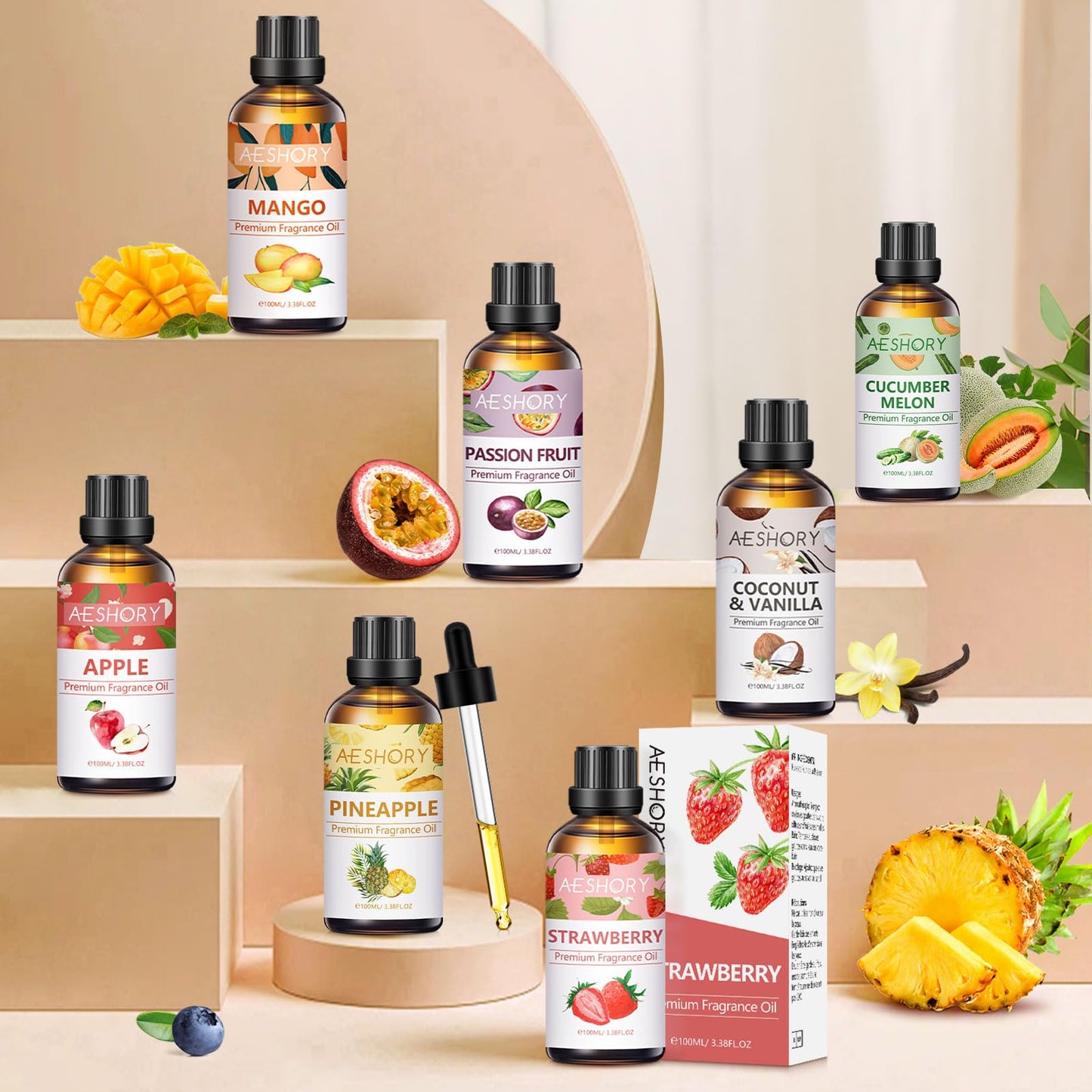Banana Fragrance Oil - 3.38 FL OZ (100 ml) | Aromatherapy Essential Oils for Diffusers, Massage, Soap & Candle Making