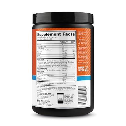 Optimum Nutrition Amino Energy + Electrolytes Powder – Tangerine Wave, 30 Servings