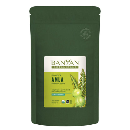 Banyan Botanicals Amla Powder – Organic Amalaki (Phyllanthus Emblica) | Vitamin C & Antioxidants | Digestion Support – 1/2 lb – Non-GMO