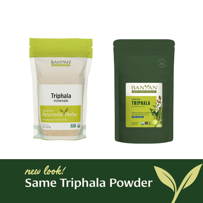 Triphala Powder Organic – Digestive Support | Banyan Botanicals (1/2 lb)