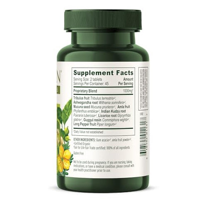 Banyan Botanicals Men's Support Tablets – Gokshura, Ashwagandha & Mucuna Pruriens (90 Tablets, Vegan)