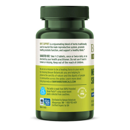 Banyan Botanicals Men's Support Tablets – Gokshura, Ashwagandha & Mucuna Pruriens (90 Tablets, Vegan)