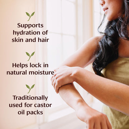 Banyan Botanicals Organic Castor Oil – 8 oz | Pure, Hexane-Free, Non-GMO, Vegan