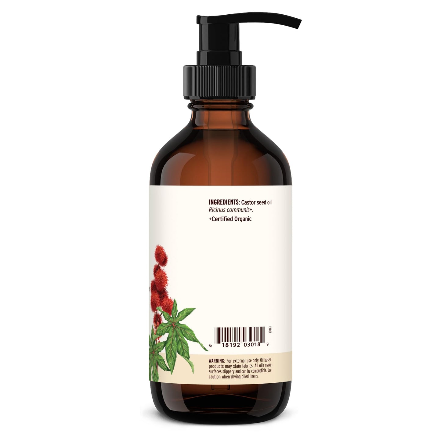 Banyan Botanicals Organic Castor Oil – 8 oz | Pure, Hexane-Free, Non-GMO, Vegan
