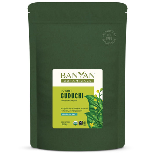 Banyan Botanicals Guduchi Powder – Organic Immune Support & Digestive Health, 1 lb | Non-GMO, Sustainably Sourced, Vegan BritishVita | Premium UK Vitamins & Wellness Supplements