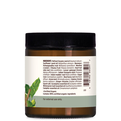 Banyan Botanicals Muscle Balm – Organic Ashwagandha & Epsom Salt 4oz