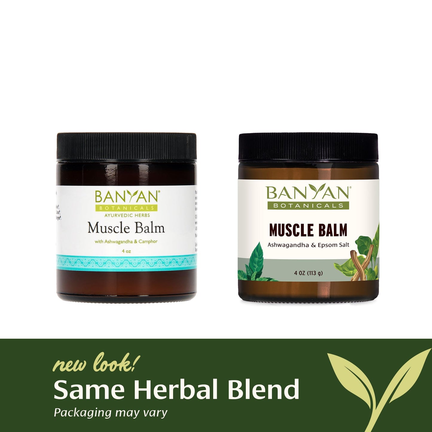 Banyan Botanicals Muscle Balm – Organic Ashwagandha & Epsom Salt 4oz