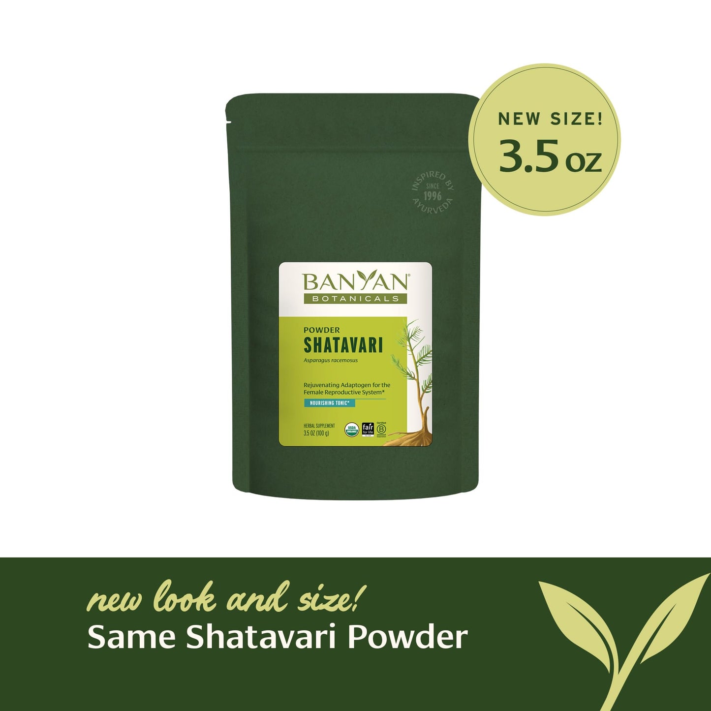Banyan Botanicals Shatavari Powder – Organic Shatavari Root Powder | Adaptogen