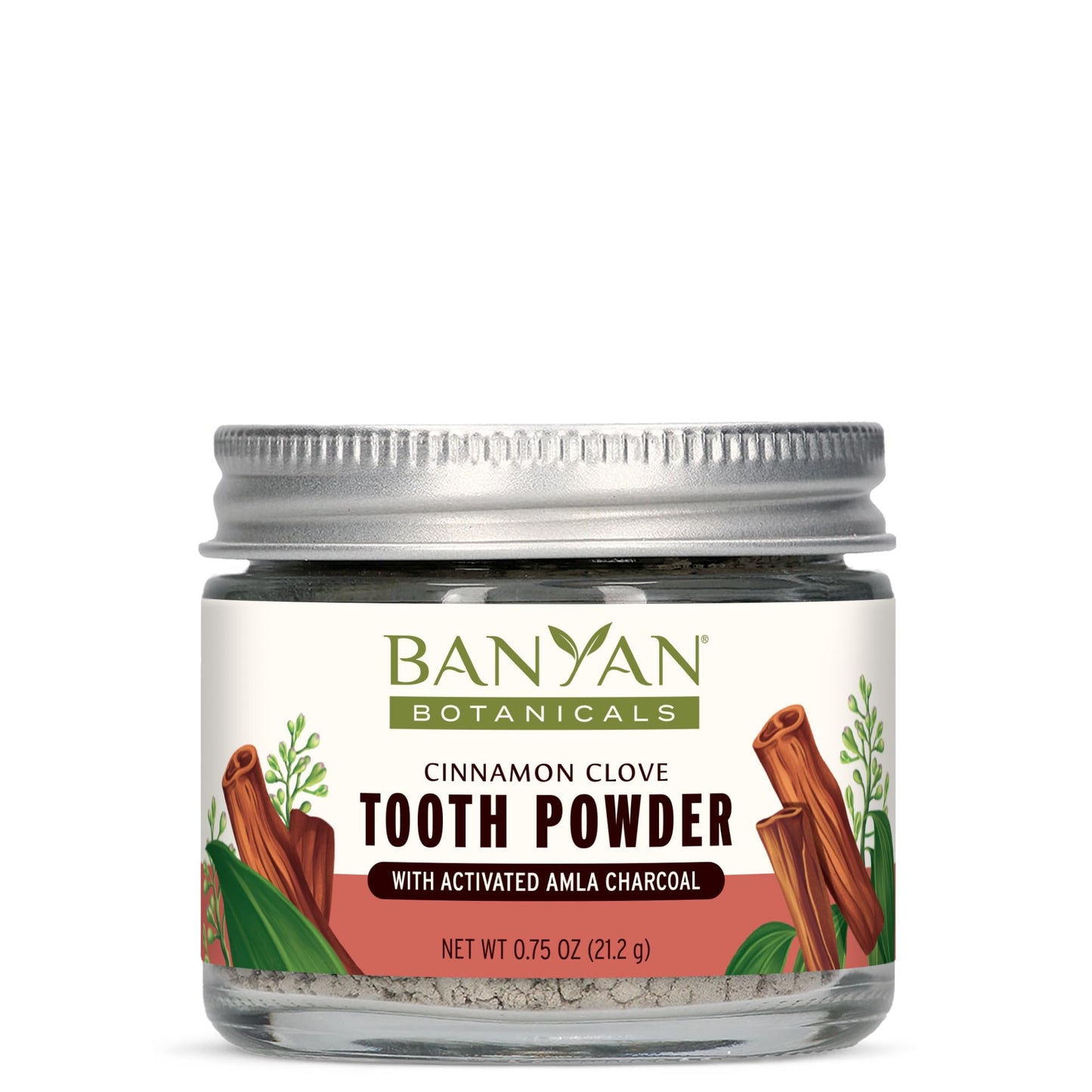 Banyan Botanicals Cinnamon Clove Tooth Powder – Fluoride-Free Ayurvedic Toothpaste
