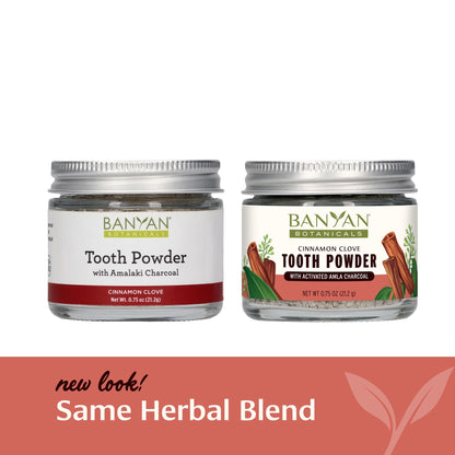 Banyan Botanicals Cinnamon Clove Tooth Powder – Fluoride-Free Ayurvedic Toothpaste