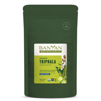 Triphala Powder Organic – Digestive Support | Banyan Botanicals (1/2 lb)