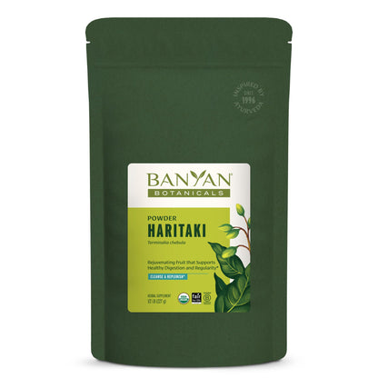 Banyan Botanicals Haritaki Powder – Organic Terminalia chebula for Digestion (½ lb)
