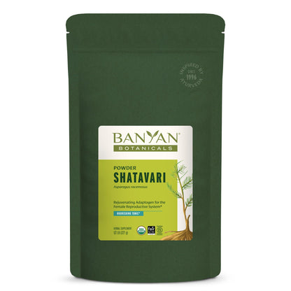 Shatavari Powder – Organic Asparagus Racemosus Root | Banyan Botanicals | Vegan