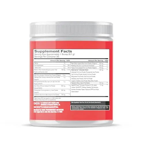 BARE PERFORMANCE NUTRITION Strong Reds Superfood Powder – Digestive Enzymes, Antioxidants, Energy | 30 Servings BritishVita | Premium UK Vitamins & Wellness Supplements
