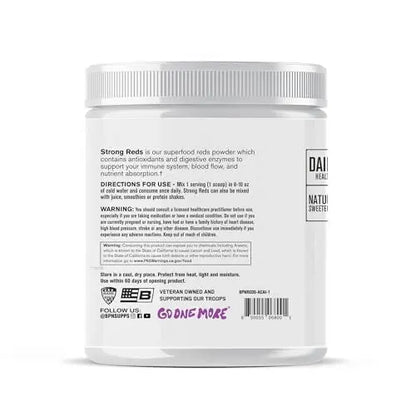 BARE PERFORMANCE NUTRITION Strong Reds Superfood Powder – Digestive Enzymes, Antioxidants, Energy | 30 Servings BritishVita | Premium UK Vitamins & Wellness Supplements