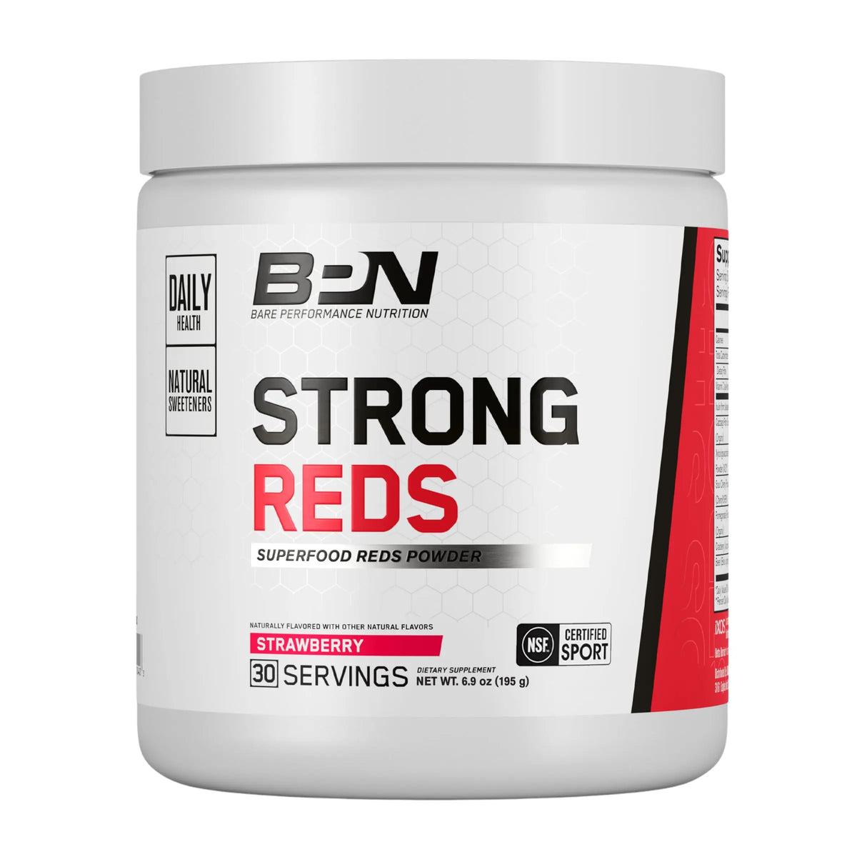 BARE PERFORMANCE NUTRITION Strong Reds Superfood Powder - Strawberry, 30 Servings BritishVita | Premium UK Vitamins & Wellness Supplements