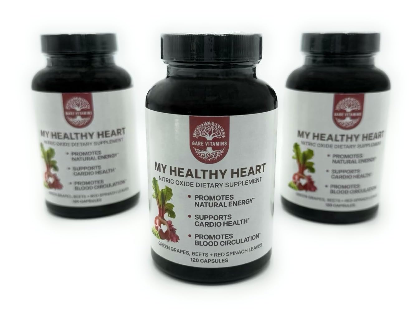 BARE VITAMINS My Healthy Heart - 120 Count (Pack of 1)