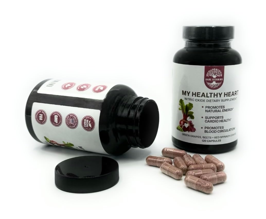 BARE VITAMINS My Healthy Heart - 120 Count (Pack of 1)