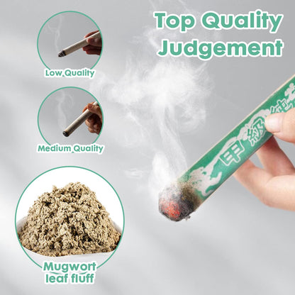 Barelove 10 Rolls Pure Moxa Sticks – Handmade Mugwort Moxibustion, 8\" Long