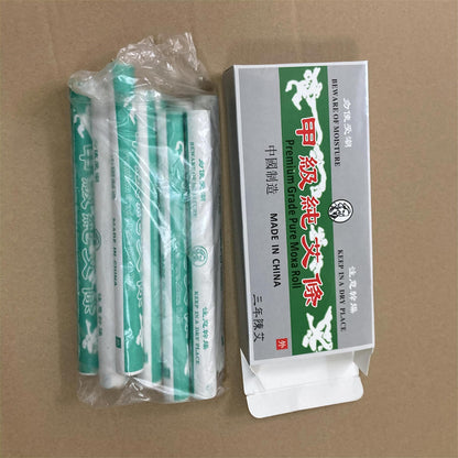 Barelove 10 Rolls Pure Moxa Sticks – Handmade Mugwort Moxibustion, 8\" Long