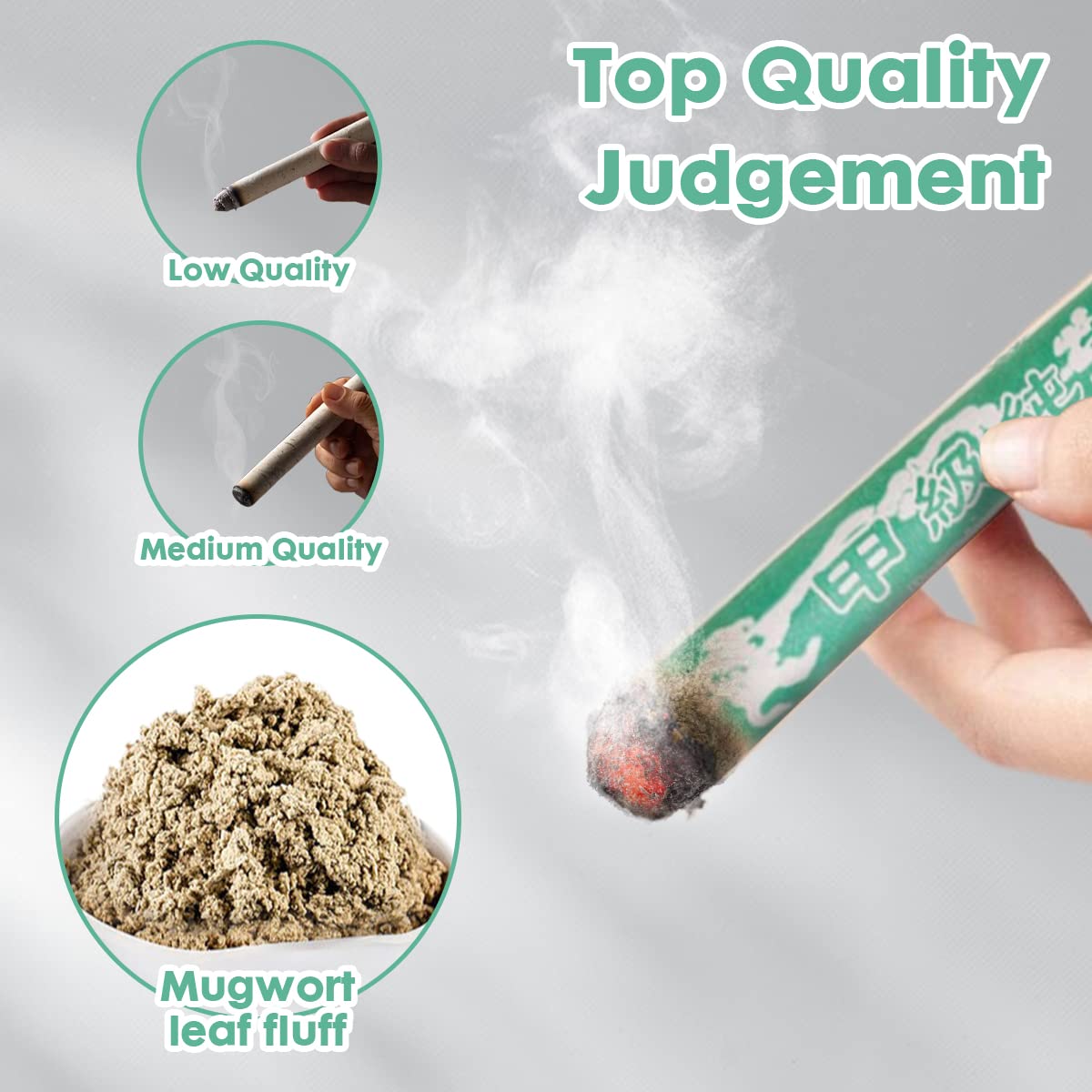 Barelove Pure Moxa Sticks – Mugwort Moxibustion (30 Rolls, 8\" Long)