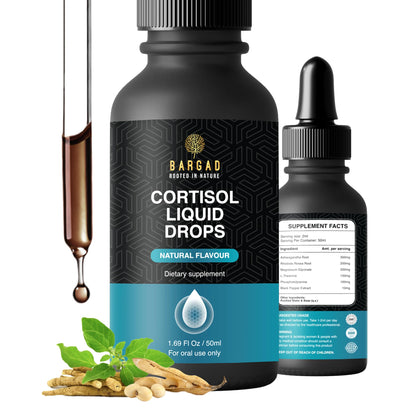 Bargad Cortisol Drops – Natural Stress Support & Mood Balance (Alcohol-Free, 2 fl oz)
