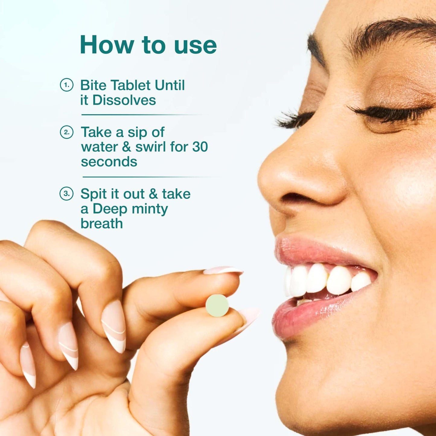 Bargad Mouthwash Tablets – Natural Mint, 90 Count, Alcohol-Free, Just Add Water
