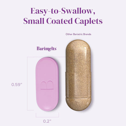 BariMelts Once Daily Bariatric Multivitamin with Iron – 60 Caplets (2-Month Supply) for Women