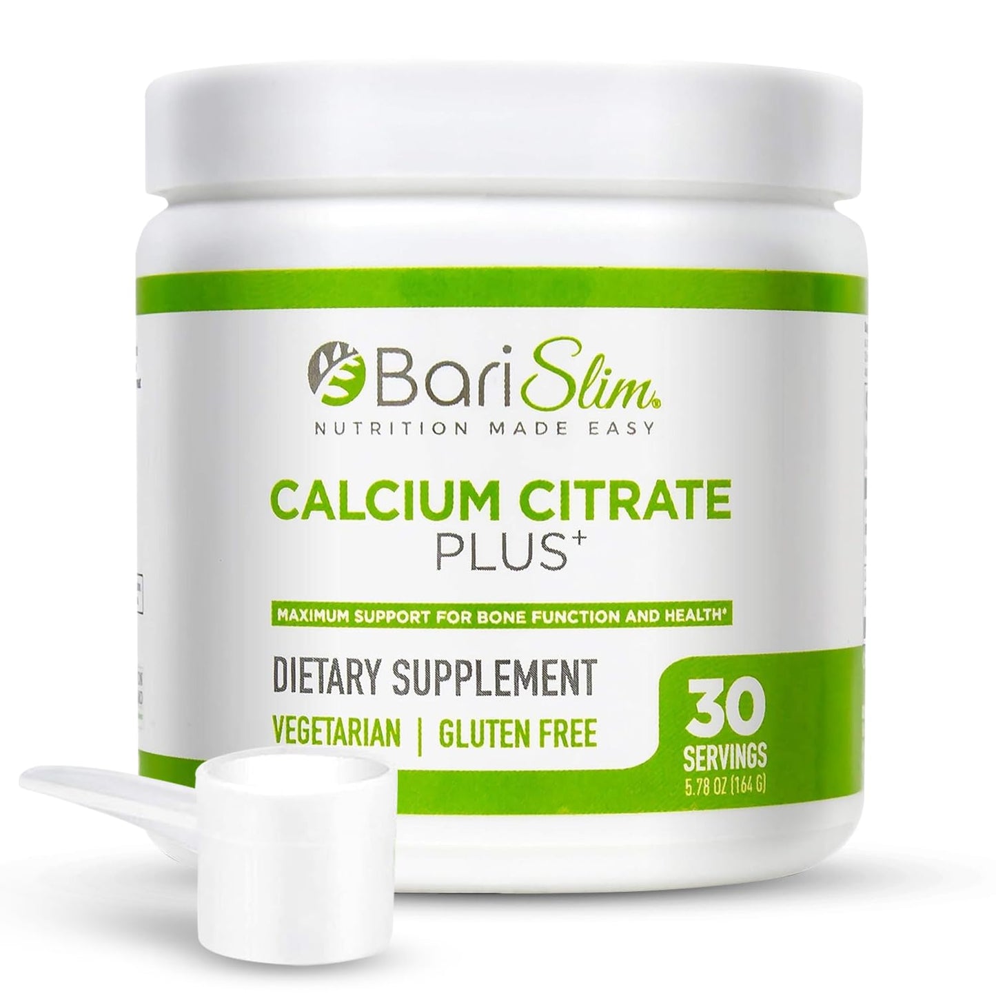 BariSlim Bariatric Calcium Citrate Powder – Post-Weight Loss Surgery Support | 600 mg, 30 Servings