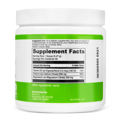 BariSlim Bariatric Calcium Citrate Powder – Post-Weight Loss Surgery Support | 600 mg, 30 Servings