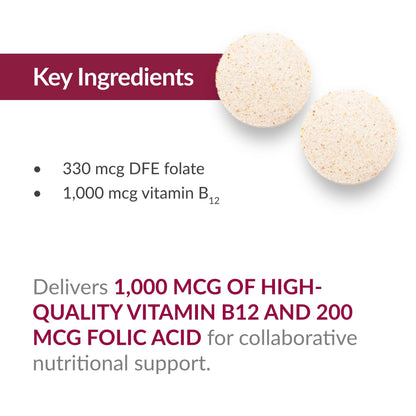 Bariatric Advantage B-12 Speedy Melts: 1000 mcg B12 + 200 mcg Folate