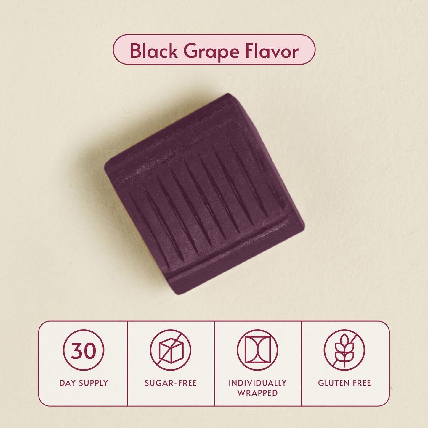 Bariatric Advantage Multi Chewy Bite – Soft Chew Multivitamin for Bariatric Patients, Black Grape, 60 Count