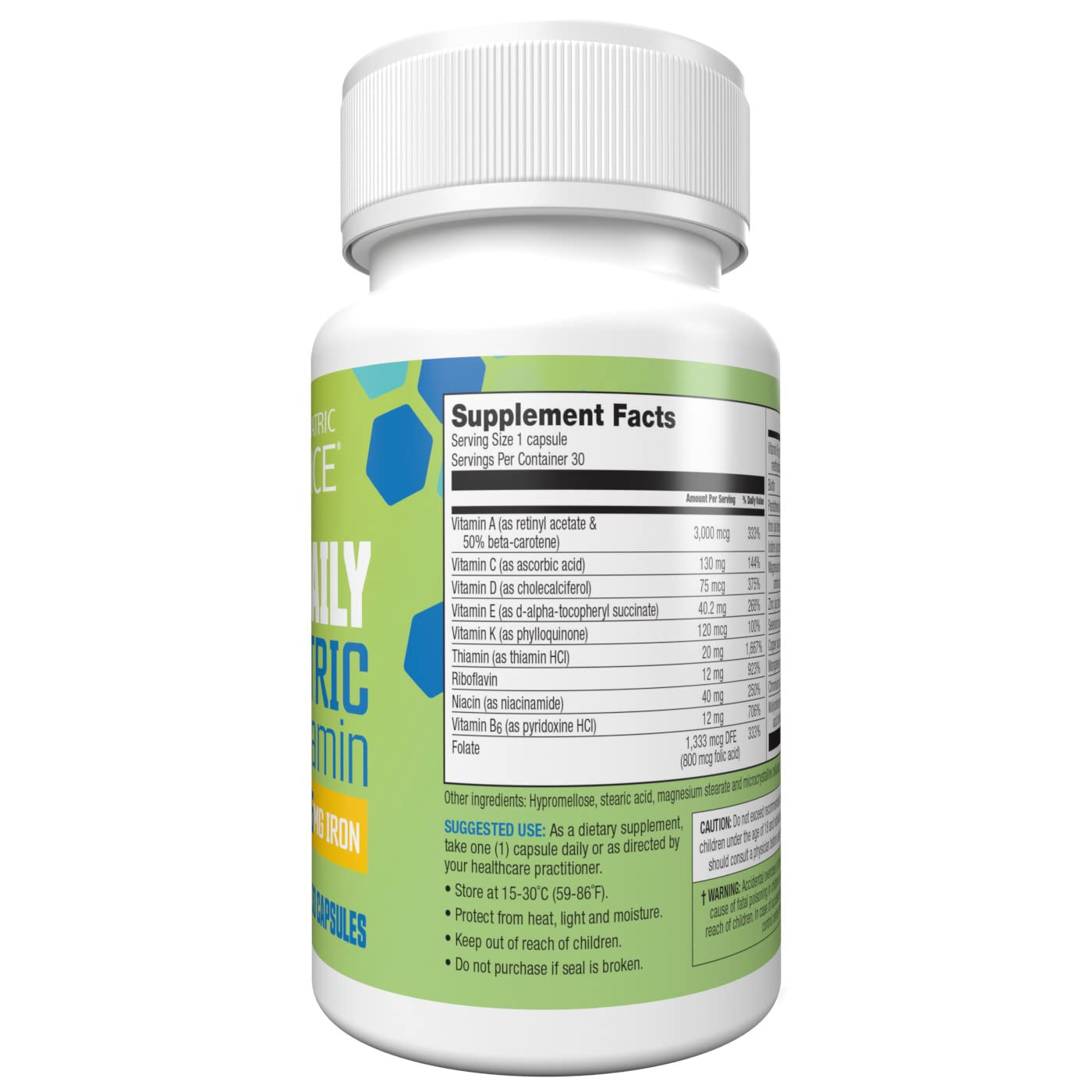 Bariatric Choice Once-Daily Multivitamin with 45 mg Iron | 30 Count