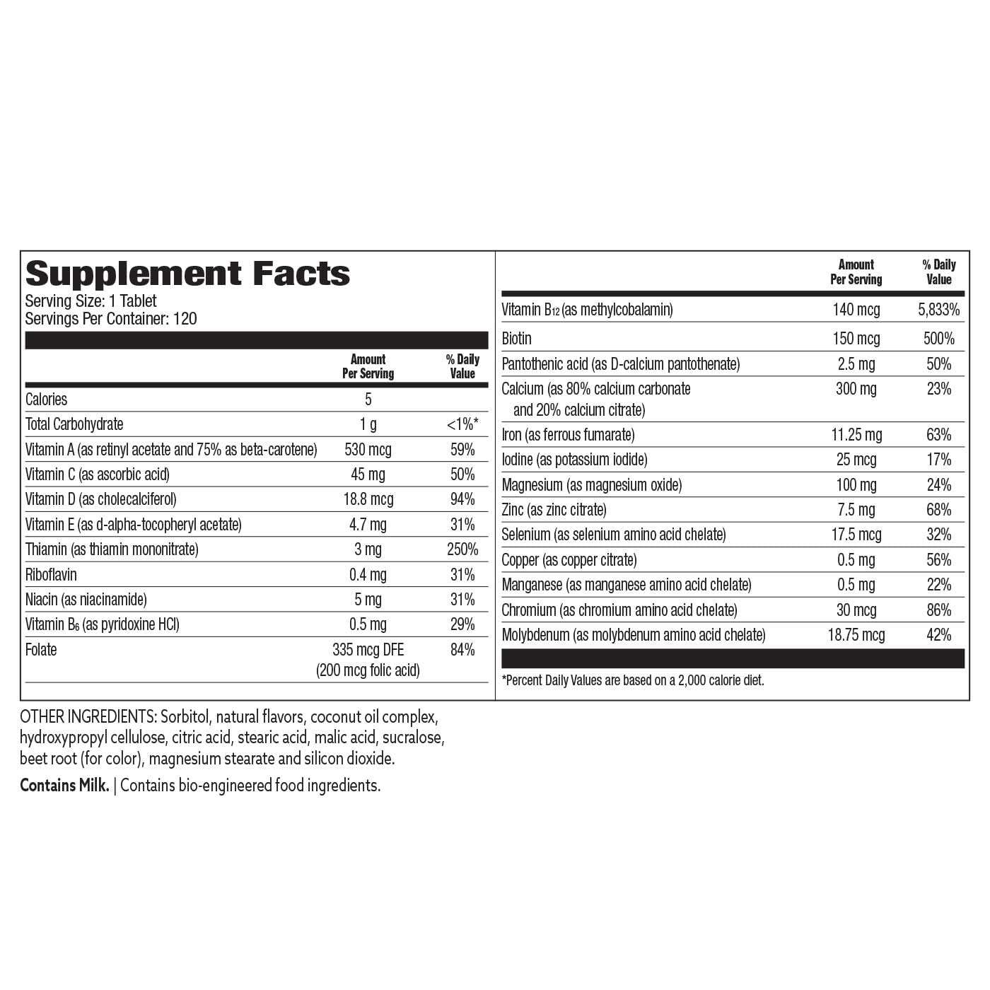 Bariatric Choice My Bariatric Chewable Multivitamin with Iron & 300mg Calcium – Berry (120ct)