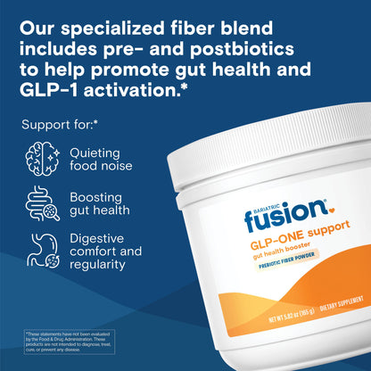 Bariatric Fusion GLP-1 Gut Health Booster - High Fiber Prebiotic Powder for Women & Men | 20 Servings