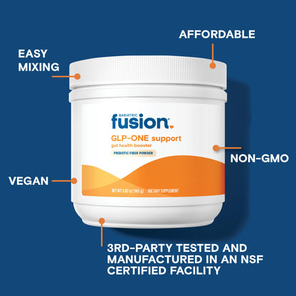 Bariatric Fusion GLP-1 Gut Health Booster - High Fiber Prebiotic Powder for Women & Men | 20 Servings