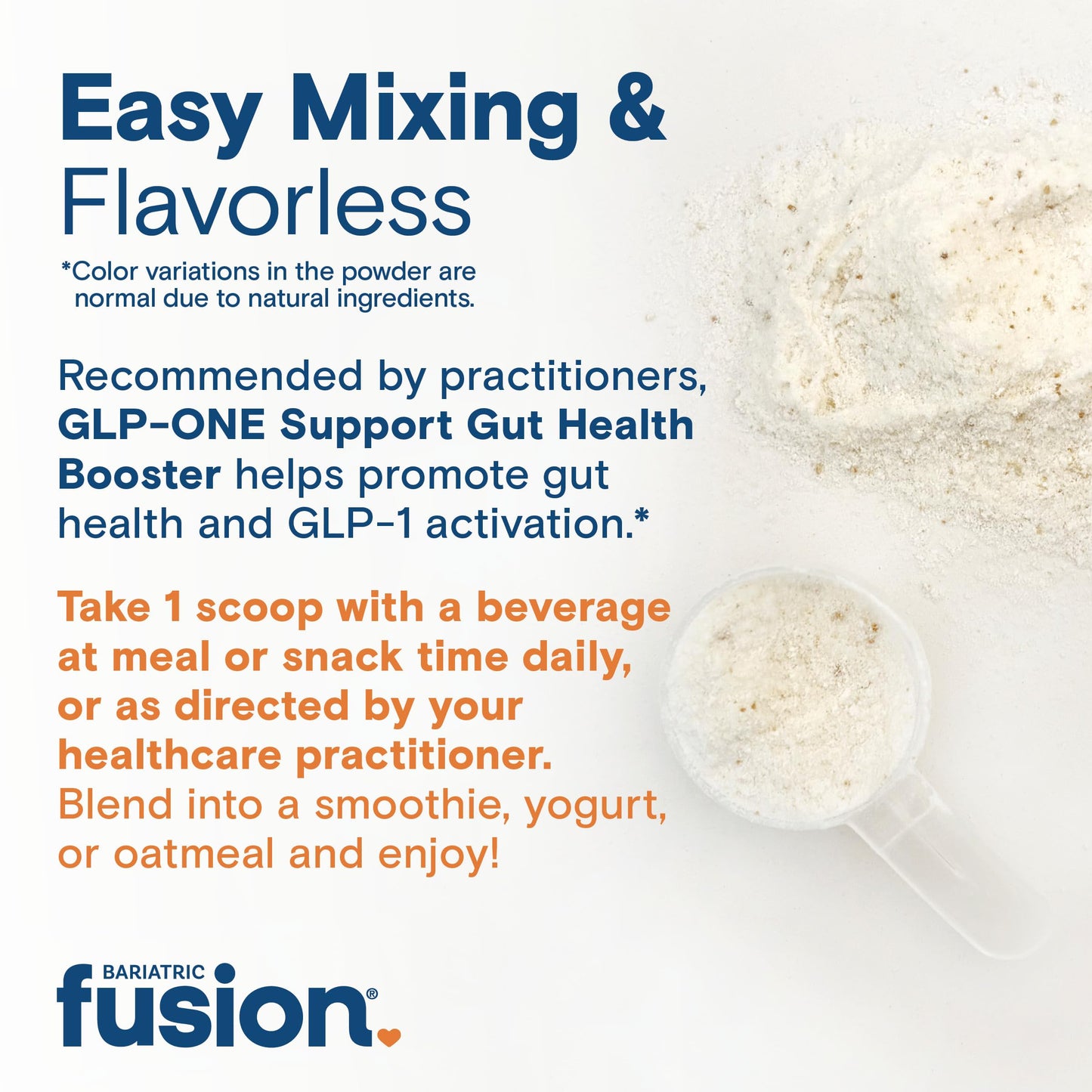 Bariatric Fusion GLP-1 Gut Health Booster - High Fiber Prebiotic Powder for Women & Men | 20 Servings