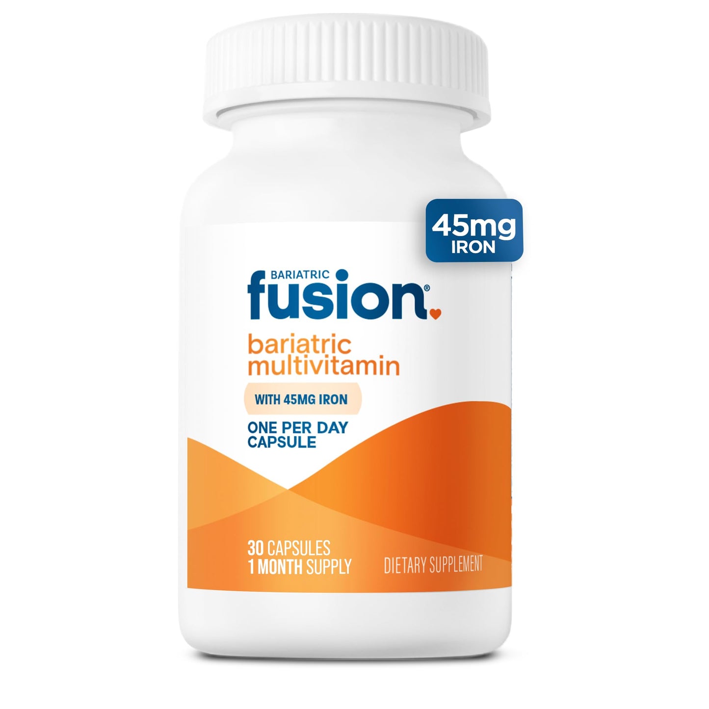 Bariatric Fusion One Per Day Multivitamin with Iron | Easy-to-Swallow Capsule