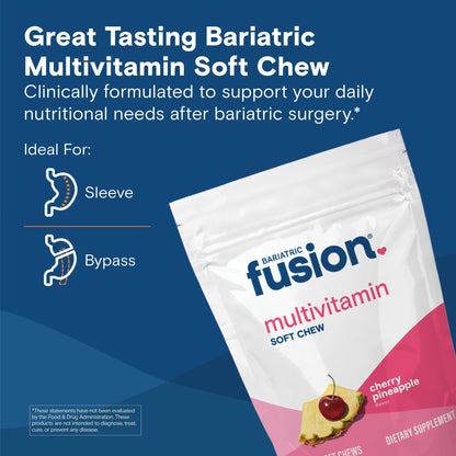 Bariatric Fusion Soft Chew Multivitamin – Cherry Pineapple (60 Count)