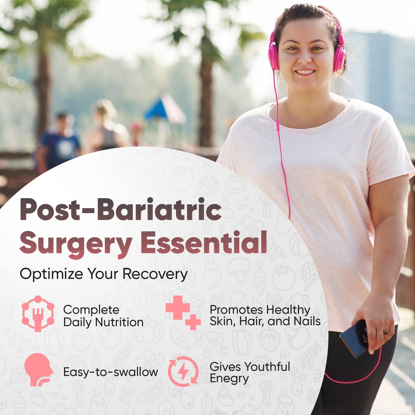 Bariatric Multivitamin with Iron – Post Bariatric Surgery Support (120 Caps, 2-Month Supply) – Gluten-Free
